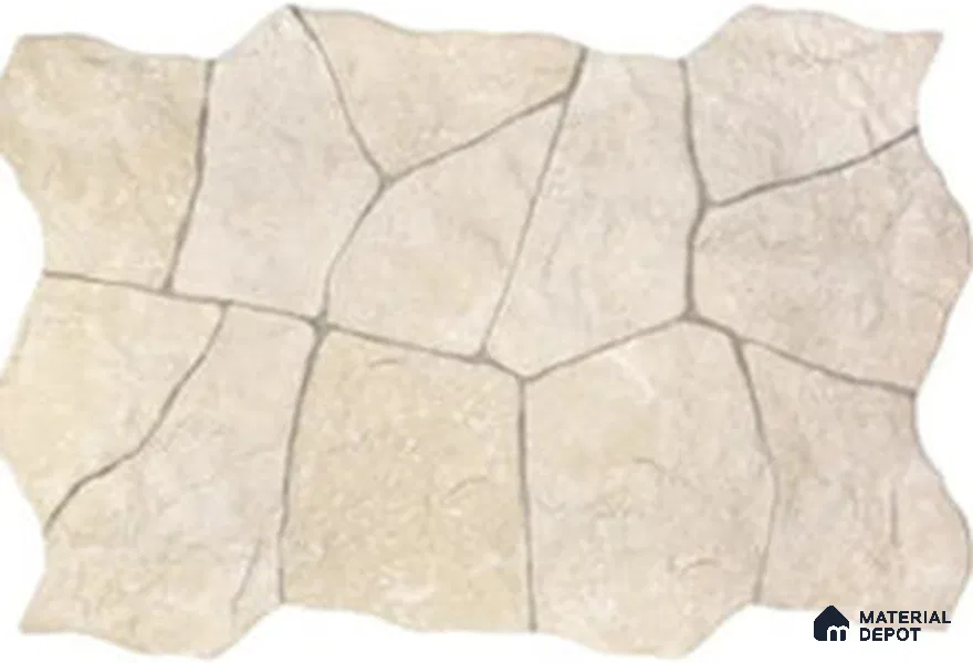 Stone Wall & Floor Tile TL 13453 Alpine Ivory 3 ft x 16 inch Porcelain Matte Finish - 12 mm | Suitable for Bathroom, Living Room, Patio, Courtyard & Elevation