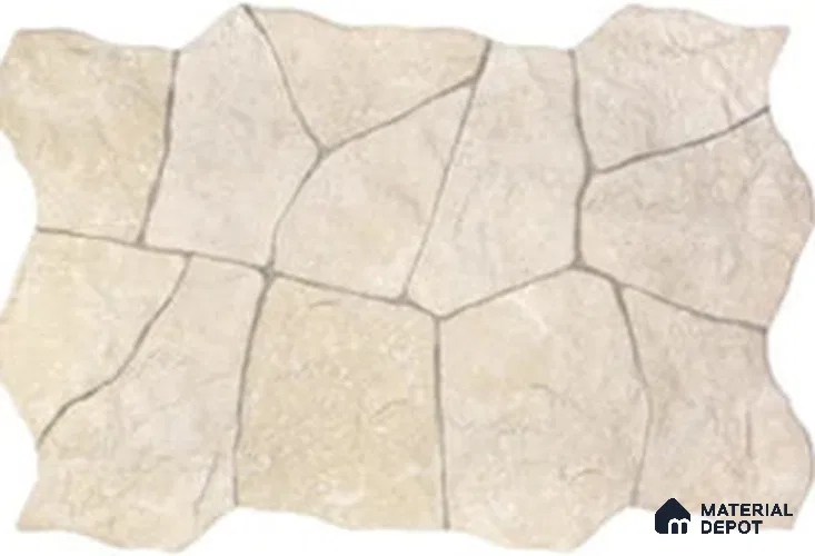 Stone Wall & Floor Tile TL 13453 Alpine Ivory 3 ft x 16 inch Porcelain Matte Finish - 12 mm | Suitable for Bathroom, Living Room, Patio, Courtyard & Elevation