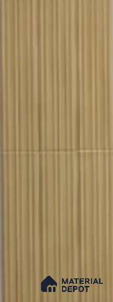 Subway Wall Tile TL 13485 H Sandstone Ridge 60 x 246 mm Ceramic Glossy Finish | Punch Surface | Suitable for Bathroom, Kitchen & Highlighter Wall