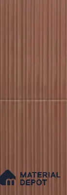 Subway Wall Tile TL 13485 J Terracotta Ridge 60 x 246 mm Ceramic Glossy Finish | Punch Surface | Suitable for Bathroom, Kitchen & Highlighter Wall