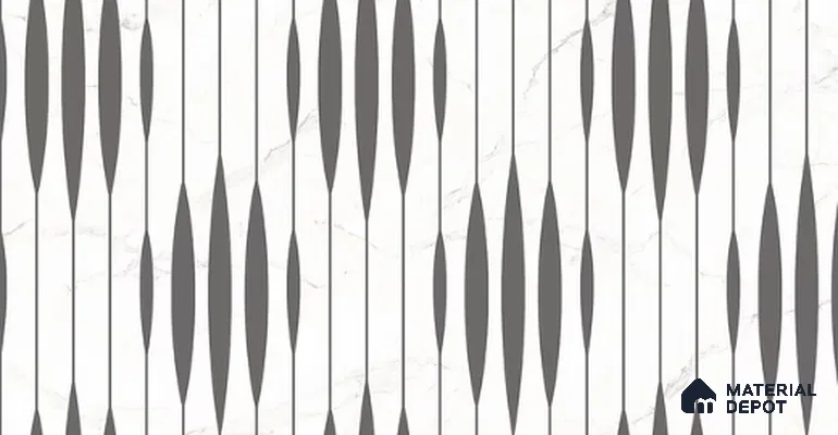 Patterned Look Wall Tile TL 11392 5026 2 ft x 1 ft Glossy Finish Porcelain Tile - 9 mm