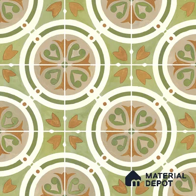Moroccan Floor & Wall Tile TL 11381 B 6628 2 ft x 2 ft Matte Finish Porcelain Tile - 9 mm | Suitable For Kitchen, Accent/Feature Wall, Dining Area