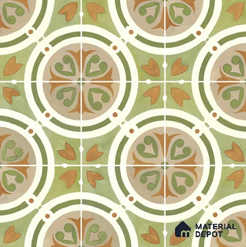 Moroccan Floor & Wall Tile TL 11381 B 6628 2 ft x 2 ft Matte Finish Porcelain Tile - 9 mm | Suitable For Kitchen, Accent/Feature Wall, Dining Area