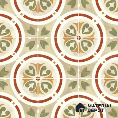 Moroccan Floor & Wall Tile TL 11381 6627 2 ft x 2 ft Matte Finish Porcelain Tile - 9 mm | Suitable For Kitchen, Accent/Feature Wall, Dining Area