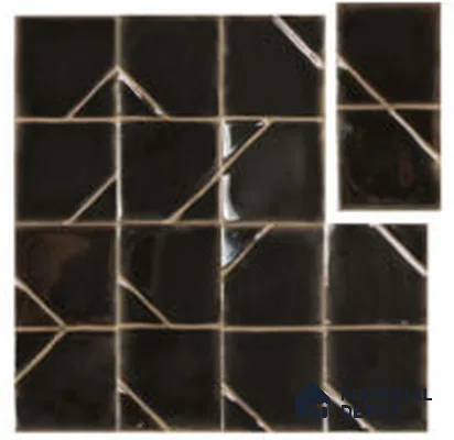 Subway Look Wall Tile TL 13456 L Origami Onyx 5 inch x 2.5 inch Glossy Finish Ceramic Tile - 9 mm