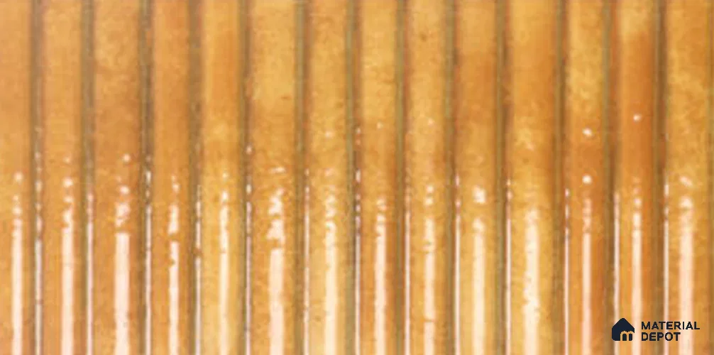 Subway Wall Tile TL 13454 E Amber Ochre 1 ft x 6 inch Ceramic Glossy Finish | Suitable for Bathroom & Kitchen Backsplash