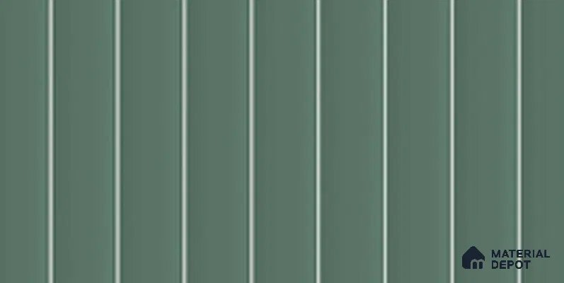 Subway Wall Tile TL 13484 C Blinds Jade 161 x 300 mm Ceramic Shiny Finish | Vertical Fluted Design | Suitable for Bathroom, Kitchen Backsplash & Highlighter Wall