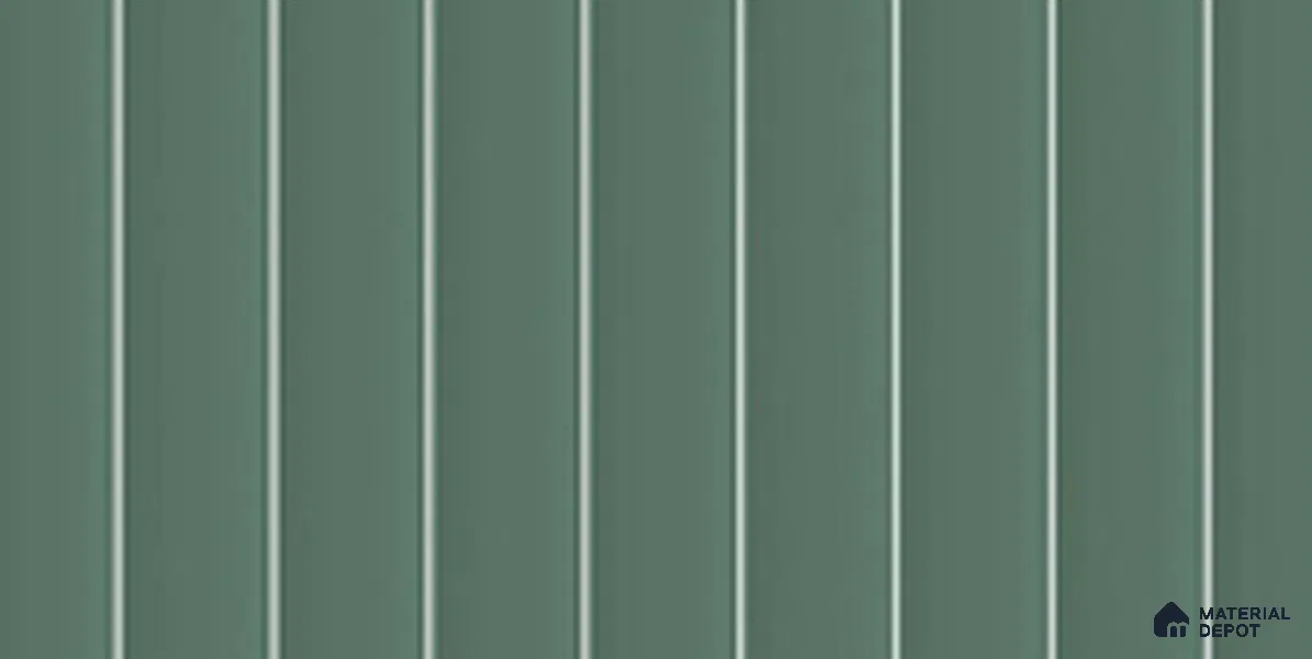 Subway Wall Tile TL 13484 C Blinds Jade 161 x 300 mm Ceramic Shiny Finish | Vertical Fluted Design | Suitable for Bathroom, Kitchen Backsplash & Highlighter Wall