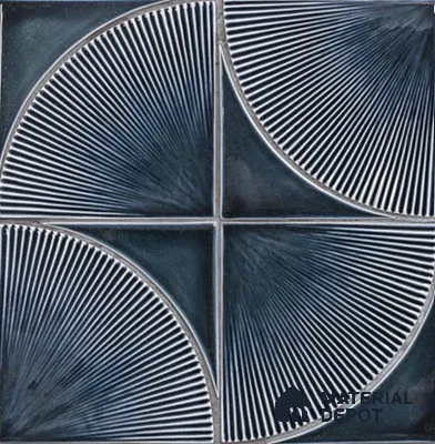 Highlighter Look Wall Tile TL 13195 B GM 82 12 inch x 12 inch Glossy Finish Porcelain Tile - 9 mm