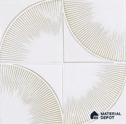 Highlighter Look Wall Tile TL 13195 GM 81 12 inch x 12 inch Glossy Finish Porcelain Tile - 9 mm