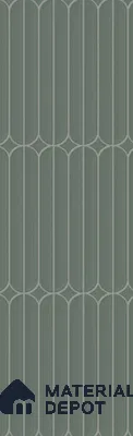 Faux Subway Wall Tile TL 13483 C Belle Verde 240 x 740 mm Porcelain Shiny Finish | Suitable for Bathroom, Kitchen, Dining & Highlighter Wall