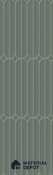 Faux Subway Wall Tile TL 13483 C Belle Verde 240 x 740 mm Porcelain Shiny Finish | Suitable for Bathroom, Kitchen, Dining & Highlighter Wall