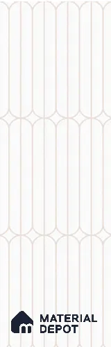 Faux Subway Wall Tile TL 13483 Belle Blanco 240 x 740 mm Porcelain Shiny Finish | Suitable for Bathroom, Kitchen, Dining & Highlighter Wall