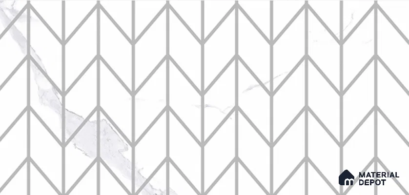 Patterned Look Wall Tile TL 11353 B 203 Dark 2 ft x 1 ft Glossy Finish Ceramic Tile - 9 mm
