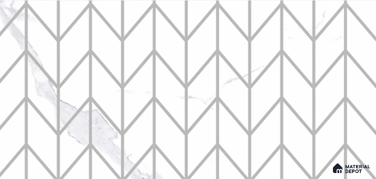 Patterned Look Wall Tile TL 11353 B 203 Dark 2 ft x 1 ft Glossy Finish Ceramic Tile - 9 mm