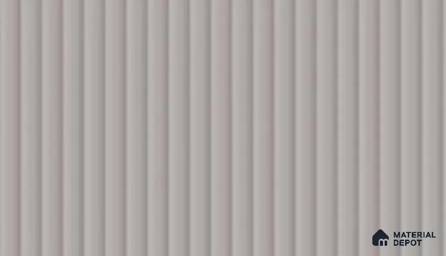 Cool Grey Fluted Solid Color LM 19424 Matte Finish 8 ft x 4 ft Matte Finish Decorative Laminate - 1 mm | Suitable for TV Unit,Wardrobe, Kitchen Cabinets