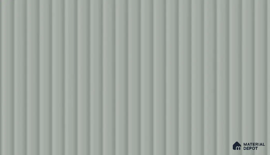 Light Sage Green Fluted Solid Color LM 19428 Light Matte Finish 8 ft x 4 ft Matte Finish Decorative Laminate - 1 mm | Suitable for TV Unit,Wardrobe, Kitchen Cabinets
