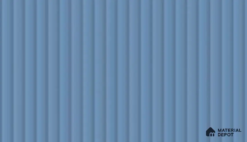 Matte Navy Blue Fluted Solid Color LM 19432 Navy Matte Finish 8 ft x 4 ft Matte Finish Decorative Laminate - 1 mm | Suitable for TV Unit,Wardrobe, Kitchen Cabinets
