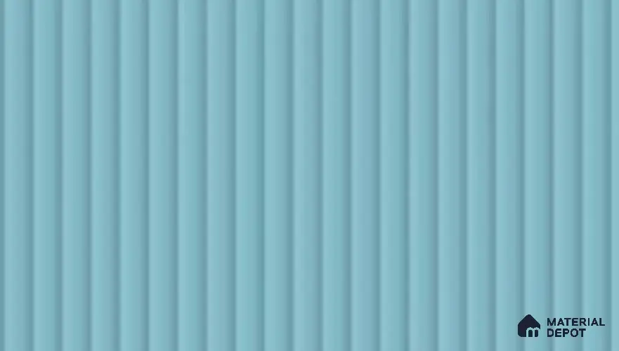 Powder Blue Fluted Solid Color LM 19434 Maccasar Ebony Matte Finish 8 ft x 4 ft Matte Finish Decorative Laminate - 1 mm | Suitable for TV Unit,Wardrobe, Kitchen Cabinets