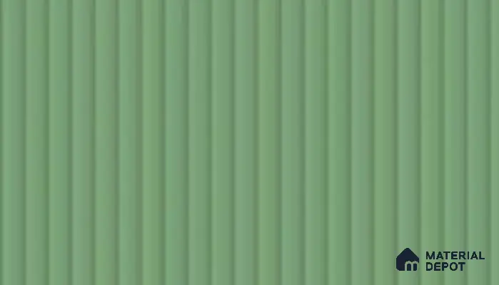Peacock Green Fluted Solid Color LM 19436 Peacock Matte Finish 8 ft x 4 ft Matte Finish Decorative Laminate - 1 mm | Suitable for TV Unit,Wardrobe, Kitchen Cabinets