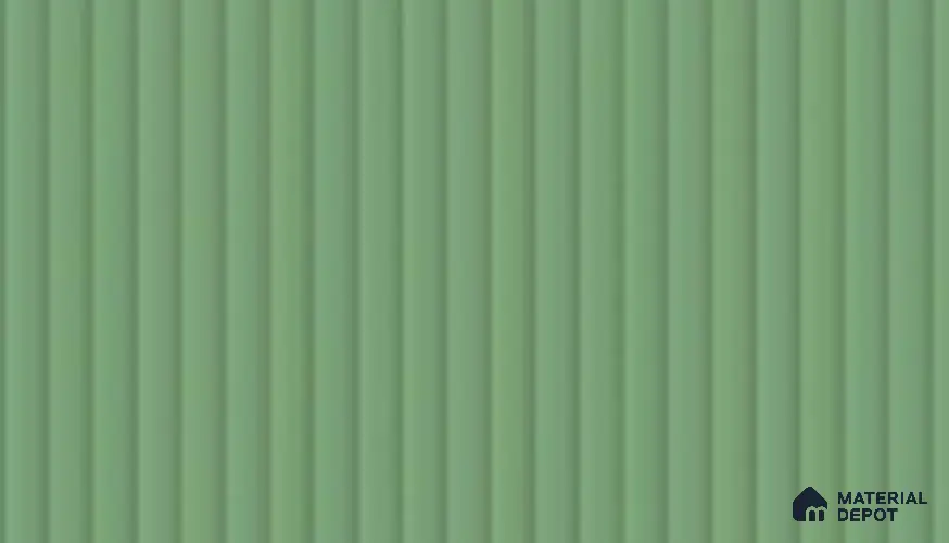 Peacock Green Fluted Solid Color LM 19436 Peacock Matte Finish 8 ft x 4 ft Matte Finish Decorative Laminate - 1 mm | Suitable for TV Unit,Wardrobe, Kitchen Cabinets