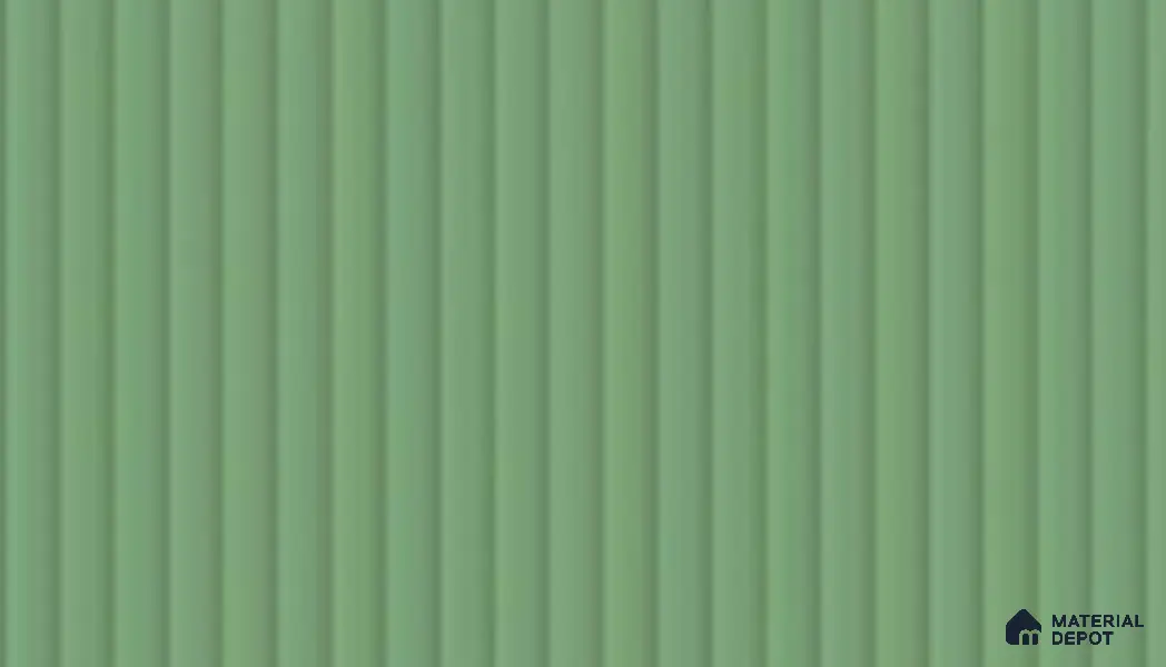 Peacock Green Fluted Solid Color LM 19436 Peacock Matte Finish 8 ft x 4 ft Matte Finish Decorative Laminate - 1 mm | Suitable for TV Unit,Wardrobe, Kitchen Cabinets