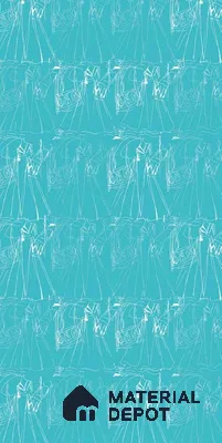 Patterned Look 1547 MI Turquoise Figurine 8 ft x 4 ft Texture Finish Decorative Laminate - 1 mm | Suitable for Bedroom, TV Unit, Wardrobe | Matching Edgeband Code - (Rehau - 112066)