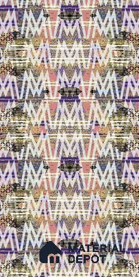 Patterned Look 1554 MI Soothing Tapestry 8 ft x 4 ft Texture Finish Decorative Laminate - 1 mm  | Suitable for Bedroom, TV Unit, Wardrobe | Matching Edgeband Code - (Rehau - 110146)