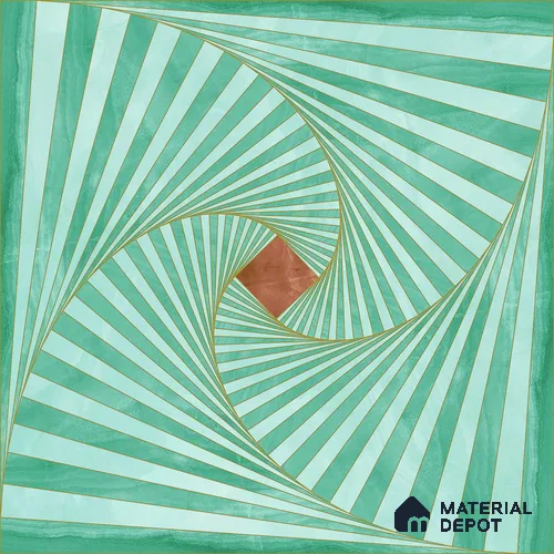 3D Wall & Floor Tile TL 06931 2 ft x 2 ft Vitrified Carving Matte Finish - 9 mm | Suitable for Living Room, Bedroom, Bathroom