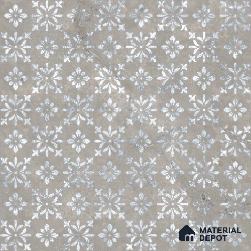 Grey Wall & Floor Tile TL 06938 2 ft x 2 ft Vitrified Carving Matte Finish - 9 mm | Suitable for Living Room, Bedroom, Bathroom