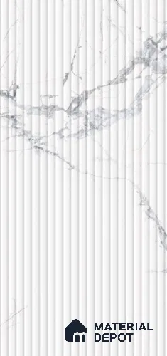 Marble Fluted LM 19455 B Tortilla Slate 8 ft x 4 ft Matte Finish Decorative Laminate - 1 mm | Suitable for TV Unit,Wardrobe, Kitchen Cabinets