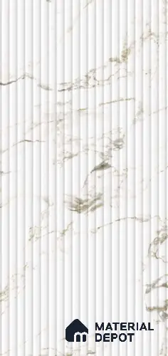 Marble Fluted LM 19457 Vertex Angle 8 ft x 4 ft Matte Finish Decorative Laminate - 1 mm | Suitable for TV Unit,Wardrobe, Kitchen Cabinets