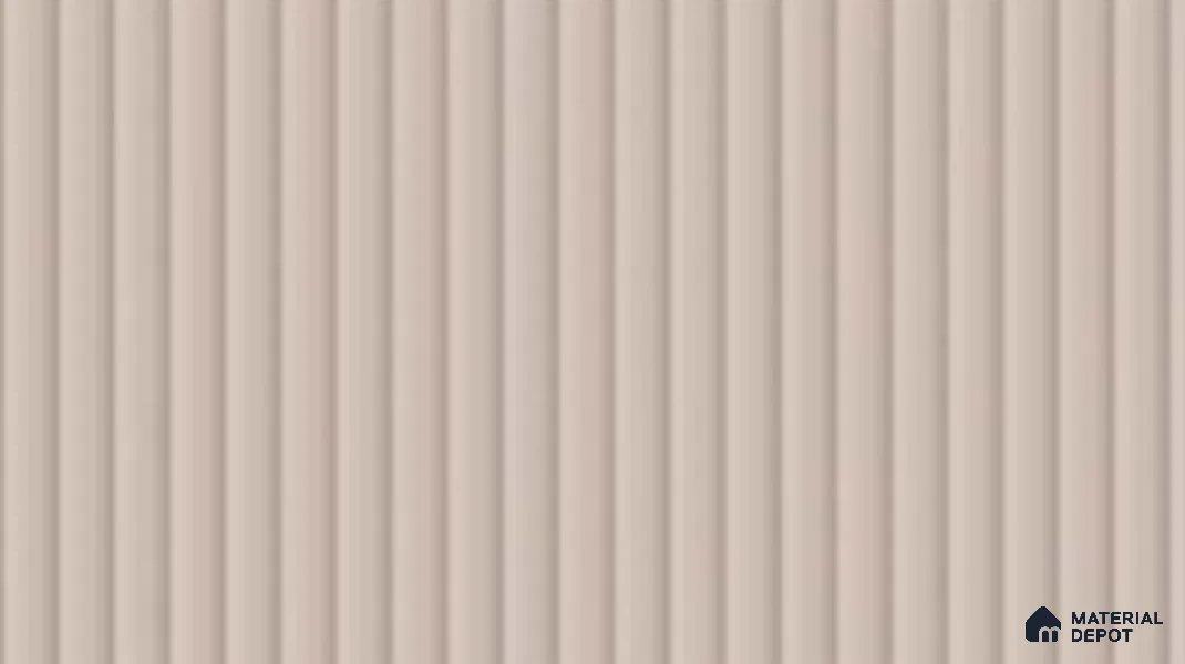 Cream Beige Fluted Solid Color LM 19471 B Cream Glossy Finish 8 ft x 4 ft Glossy Finish Decorative Laminate - 1 mm | Suitable for TV Unit,Wardrobe, Kitchen Cabinets