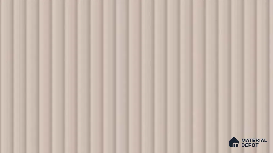 Cream Beige Fluted Solid Color LM 19471 B Cream Glossy Finish 8 ft x 4 ft Glossy Finish Decorative Laminate - 1 mm | Suitable for TV Unit,Wardrobe, Kitchen Cabinets