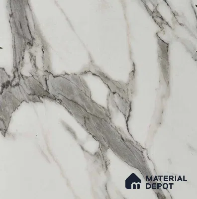 3846 AFP White Marble 8 ft x 4 ft Texture Finish Decorative Laminate - 1 mm | Suitable for TV Unit, Wardrobe, Kitchen Cabinets