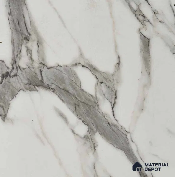3846 AFP White Marble 8 ft x 4 ft Texture Finish Decorative Laminate - 1 mm | Suitable for TV Unit, Wardrobe, Kitchen Cabinets