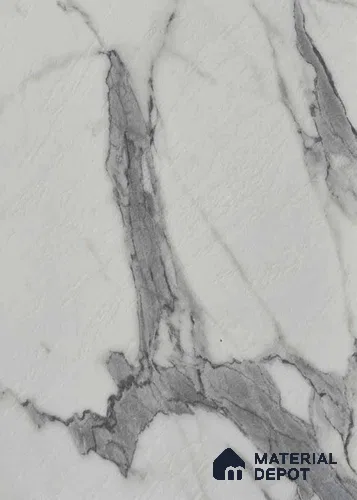 3846 SO White Marble 8 ft x 4 ft Texture Finish Decorative Laminate - 1 mm | Suitable for TV Unit, Wardrobe, Kitchen Cabinets