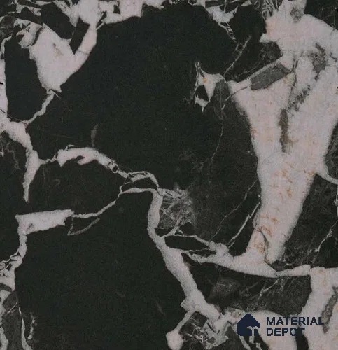 3895 AFP Black Marble 8 ft x 4 ft Texture Finish Decorative Laminate - 1 mm | Suitable for TV Unit, Wardrobe, Kitchen Cabinets