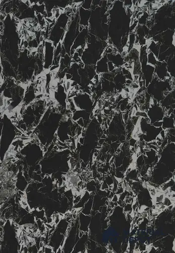 3895 HG Black Marble 8 ft x 4 ft High Gloss Finish Decorative Laminate - 1 mm  | Suitable for TV Unit, Wardrobe, Kitchen Cabinets | Matching Edgeband Code - (Rehau - 753P) | (E3 - 2526 HG)