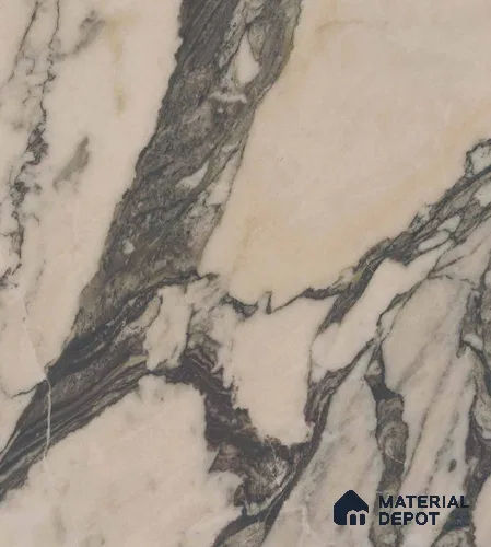 5847 SL Calacatta Marble 8 ft x 4 ft Texture Finish Decorative Laminate - 1 mm | Suitable for TV Unit, Wardrobe, Kitchen Cabinets