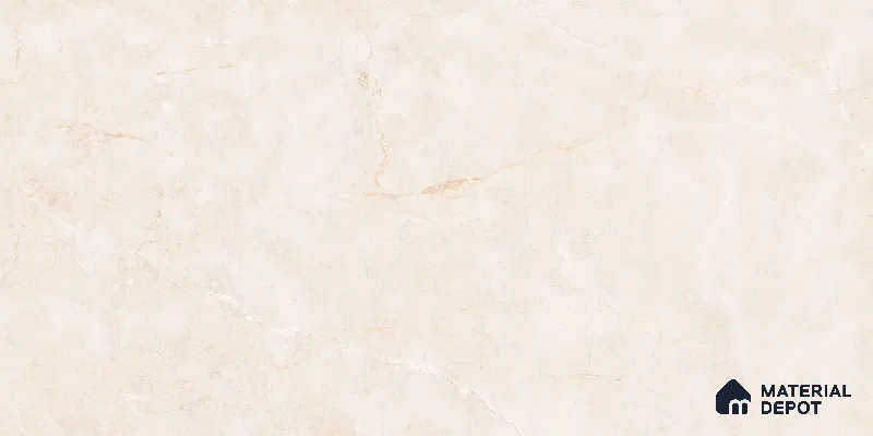 Beige Marble Wall & Floor Tile TL 06939 5.2 ft x 2.6 ft Vitrified Glossy Finish - 9 mm | Suitable for Living Room, Bedroom, Bathroom