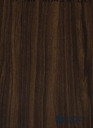 Wooden Look 80429 GL Heritage Walnut 8 ft x 4 ft High Gloss Finish Liner Laminate - 0.8 mm | Suitable for TV Unit, Wardrobe, Kitchen Cabinets