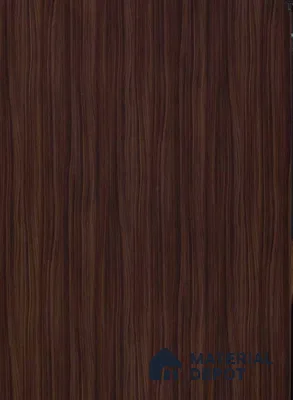 Wooden Look 3418 HG Deco Walnut Dark Brown 8 ft x 4 ft High Gloss Finish Decorative Laminate - 1 mm  | Suitable for TV Unit, Wardrobe, Kitchen Cabinets | Matching Edgeband Code - (Rehau - 920P) | (E3 - 2517 HG)