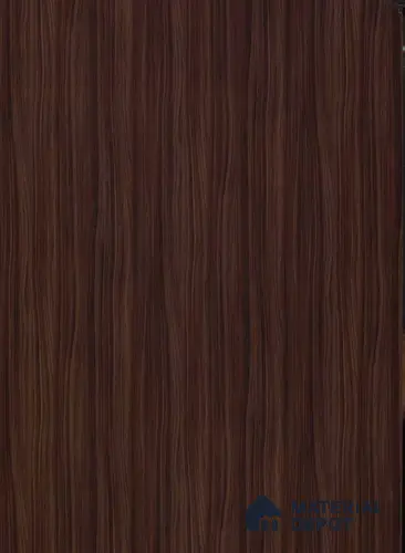 Wooden Look 3418 HG Deco Walnut Dark Brown 8 ft x 4 ft High Gloss Finish Decorative Laminate - 1 mm | Suitable for TV Unit, Wardrobe, Kitchen Cabinets | Matching Edgeband Code - (Rehau - 920P) | (E3 - 2517 HG)