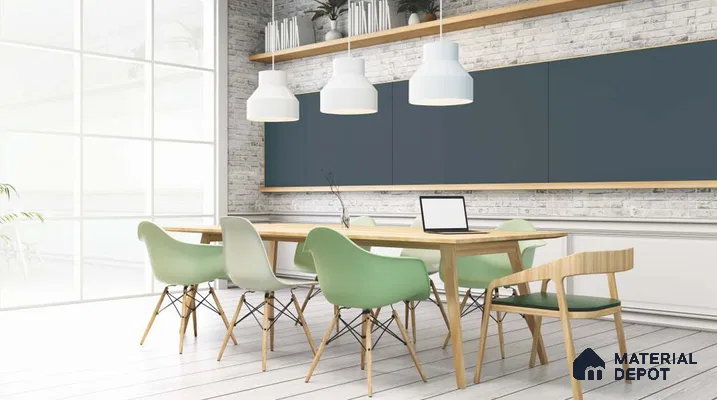 Slate Grey Solid Colors Look LM 19647 8 ft x 4 ft Glossy Finish ASA Laminate - 1.25 mm | Suitable for Living Room, Kitchen, Office