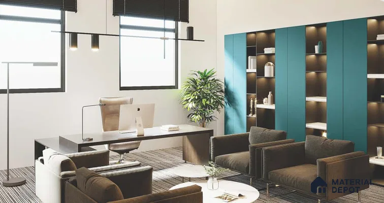 Teal Blue Solid Colors Look LM 21656 8 ft x 4 ft Matte Finish ASA laminate - 1 mm | Suitable for Living Room, Kitchen, Office