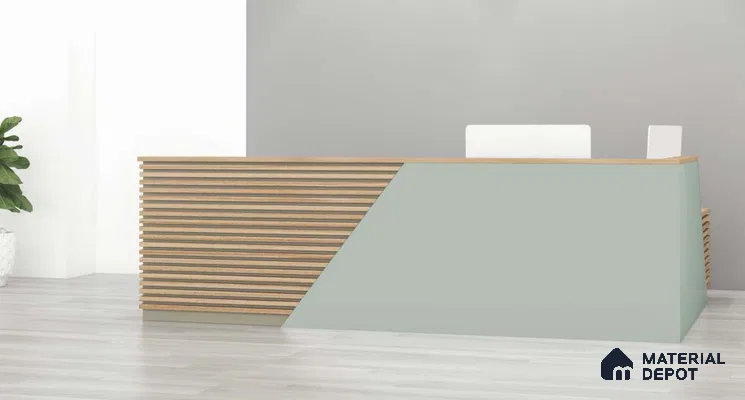 Pale Grey Solid Colors Look LM 19654 8 ft x 4 ft Matte Finish ASA Laminate - 1 mm | Suitable for Living Room, Kitchen, Office