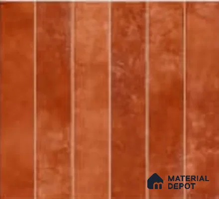 Faux Subway Wall Tile TL 06789 D Bali Ember 1 ft x 1 ft Red Ceramic Glossy Finish Tile - 10 mm | Ideal for Bathroom, Kitchen | Please Expect a Slight Variation of Pattern
