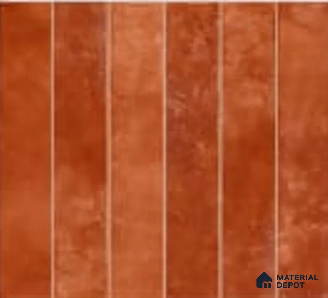 Faux Subway Wall Tile TL 06789 D Bali Ember 1 ft x 1 ft Red Ceramic Glossy Finish Tile - 10 mm | Ideal for Bathroom, Kitchen | Please Expect a Slight Variation of Pattern