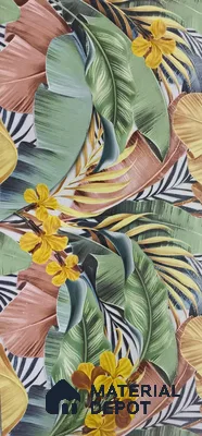 Tropical Wall Tile TL 06800 Jungle Light A 2 ft x 1 ft Multi Colour Ceramic Matte Finish Pattern 1 Tile - 9 mm | Ideal for Living Room, Bathroom, Kitchen | Please Expect a Slight Variation of Pattern